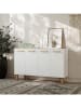 Evila Sideboard "Venedik" wit - (B)120 x (H)73,6 x (D)29,6 cm
