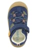 lamino Leren enkelsandalen donkerblauw