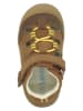 lamino Leren enkelsandalen lichtbruin