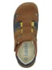 lamino Leren barefootenkelsandalen lichtbruin