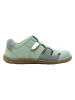 lamino Leren barefootenkelsandalen groen
