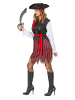 Carnival Party 5-częściowy kostium "Pirat" w kolorze czerwono-czarnym