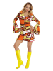 Carnival Party Kostuumjurk "70's" meerkleurig