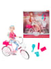 Toi-Toys Puppe "Lauren auf Fahrrad" mit Zubehör - ab 3 Jahren - (Überraschungsprodukt)