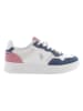 U.S. Polo Assn. Sneakers wit/donkerblauw/lichtroze