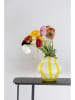 Byon Vase "Curlie" in Weiß/ Gelb - (H)22 x Ø 20 cm