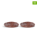 Byon 2-delige set: onderzetters "Veggie" bruin - Ø 10 cm