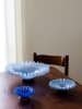 Byon Serveerschaal "Lori" blauw - (H)8,5 x ? 18 cm