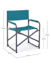 Bizzotto Klappstuhl "Olbia" in Türkis - (B)55 x (H)78 x (T)47 cm