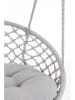 Bizzotto Hängesessel "Javier" in Grau - (H)130 x Ø 80 cm