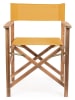 Bizzotto Klapstoel "Noemi" mosterdgeel - (B)52 x (H)83 x (D)59 cm