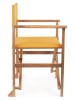 Bizzotto Składane krzesło "Noemi" w kolorze musztardowym - 52 x 83 x 59 cm
