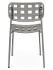 Bizzotto Gartenstuhl "Clover" in Grau - (B)52 x (H)80 x (T)40 cm