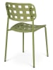 Bizzotto Krzesło ogrodowe "Clover" w kolorze zielonym - 52 x 80 x 40 cm