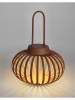 Bizzotto Decoratieve ledlamp "Saryn" bruinrood - (H)26 x Ø 20 cm