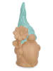 Bizzotto Tuinkabouter lichtbruin/turquoise - (H)31 cm