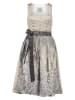 Turi Landhaus Dirndl "Silvia" in Creme/ Grau