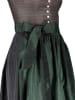 Turi Landhaus Dirndl "Barbara" in Schwarz/ Dunkelgrün