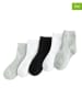 COOL CLUB 5er-Set: Socken in Grau/ Weiß