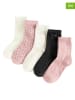 COOL CLUB 5er-Set: Socken in Creme/ Rosa/ Schwarz