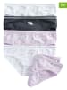 COOL CLUB 5er-Set: Slips in Lila/ Schwarz/ Weiß