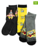 COOL CLUB 3er-Set: Socken in Grau/ Gelb/ Schwarz