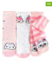 COOL CLUB 3er-Set: Socken in Rosa/ Weiß