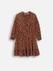 Coccodrillo Sukienka w kolorze jasnobrązowo-czarnym