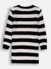 Coccodrillo Sukienka dzianinowa w kolorze czarno-białym