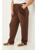 Curvy Lady Broek bruin