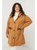 Curvy Lady Übergangsjacke in Hellbraun