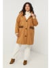 Curvy Lady Übergangsjacke in Hellbraun