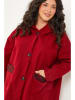 Curvy Lady Übergangsjacke in Rot