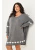 Curvy Lady Strickkleid in Grau
