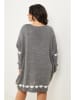 Curvy Lady Strickkleid in Grau