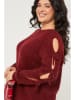 Curvy Lady Pullover in Bordeaux