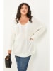 Curvy Lady Pullover in Creme