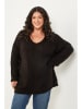 Curvy Lady Pullover in Schwarz