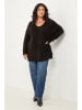 Curvy Lady Pullover in Schwarz