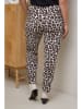 Curvy Lady Broek wit/bruin