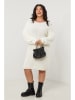 Curvy Lady Gebreide jurk wit