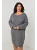 Curvy Lady Strickkleid in Grau