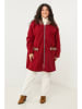 Curvy Lady Übergangsmantel in Rot