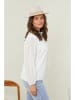 Curvy Lady Bluse in Weiß
