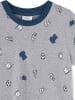 s.Oliver Pyjama in Grau/ Dunkelblau