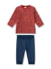 Sanetta Pyjama rood/donkerblauw