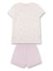 Sanetta Pyjama in Creme/ Lila