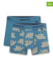 Sanetta 2-delige set: boxershorts blauw