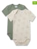 Sanetta 2-delige set: rompers groen/beige