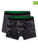 Sanetta 2-delige set: boxershorts antraciet/zwart